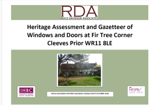 Heritage Assessment of Historic Windows