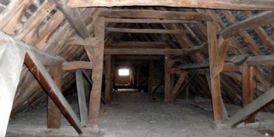 The age of the interior roof space can tell us a lot about the age of the building